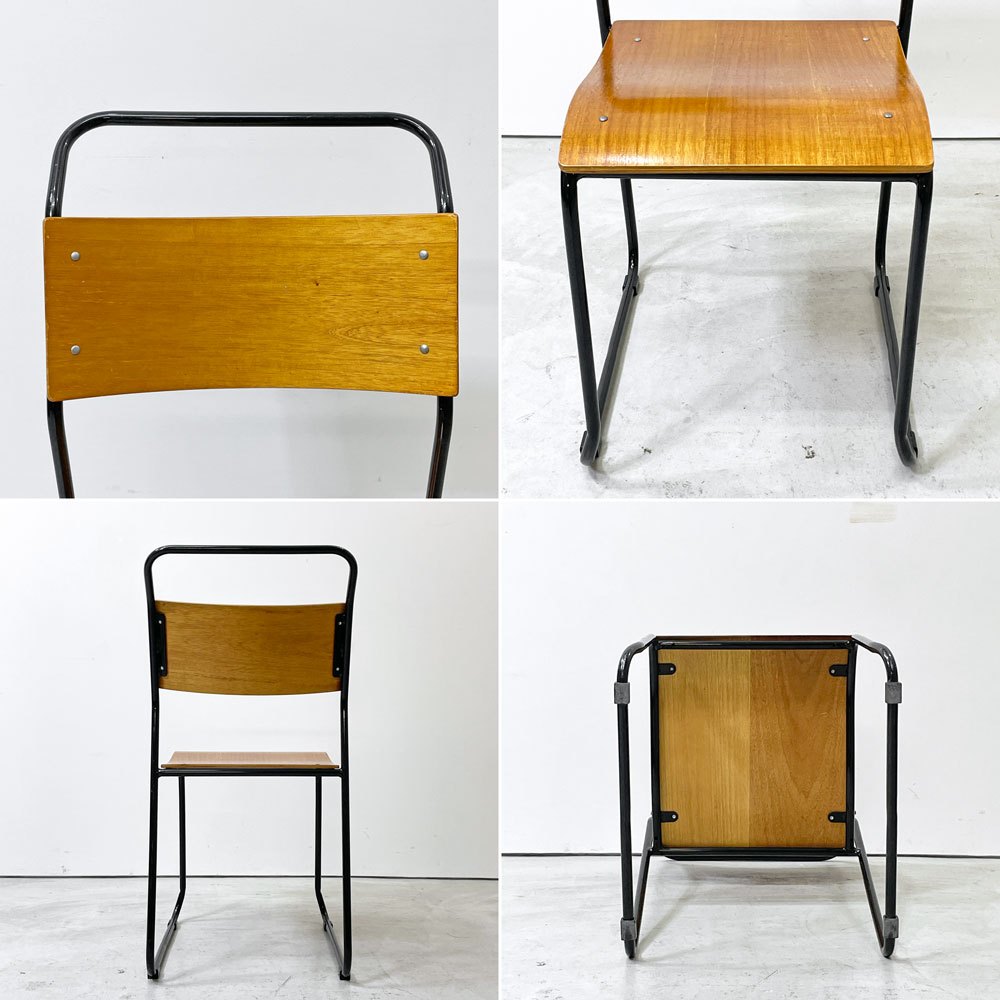 クラッシュゲート CRASH GATE ノットアンティークス Knot antiques ブルーノチェア RP6 BLUNO CHAIR スタッキングチェア 関家具 A ●
