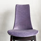 カワジュン KAWAJUN ドリディナチェア DORIDINA CHAIR ダイニングチェア ダークブラウンフレーム ファブリック パープル モールドウレタン モダンデザイン ■