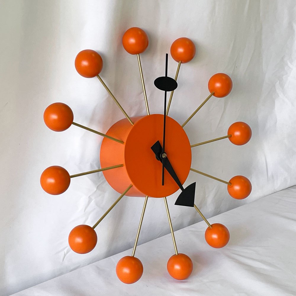 ヴィトラ vitra ボールクロック Ball Clock ウォールクロック オレンジ 掛け時計 ジョージネルソン George Nelson ミッドセンチュリー ◇