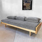 グラフ graf × 相合家具 SOGO adシリーズ デイベッドベンチ Day bed bench グレー系ファブリック ホワイトアッシュ材 美品  ★