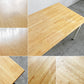 かなでもの KANADEMONO ザ・テーブル THE TABLE White Steel デスク W125×D75cm ラバーウッド ナチュラル スクエアバー脚 参考定価￥49,900- 〓