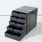 ユーエスエムハラー USM Haller USMハラー ユーエスエム イノス USM inos DRAWER SET ドロワーセット 5段 レターケース ブラック系カラー ●