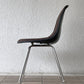 ハーマンミラー Herman Miller サイドシェルチェア MFS製 FRP アプホルスター ファブリック Hベース イームズ ビンテージ 張替え済 ◇