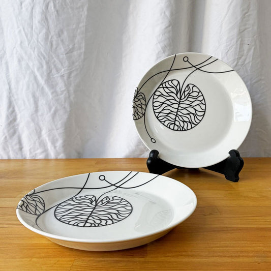 イッタラ × マリメッコ iittala × marimekko ボットナ BOTTNA プレート 21cm 2枚セット アンナ・ダニエルソン Anna Danielsson 北欧食器 フィンランド 廃番 B ◇