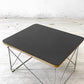 ハーマンミラー Herman Miller LTRT ワイヤーベース ローテーブル メラミントップ バーチ材 C&R イームズ ブラック お膳 W39.5cm ミッドセンチュリー ●