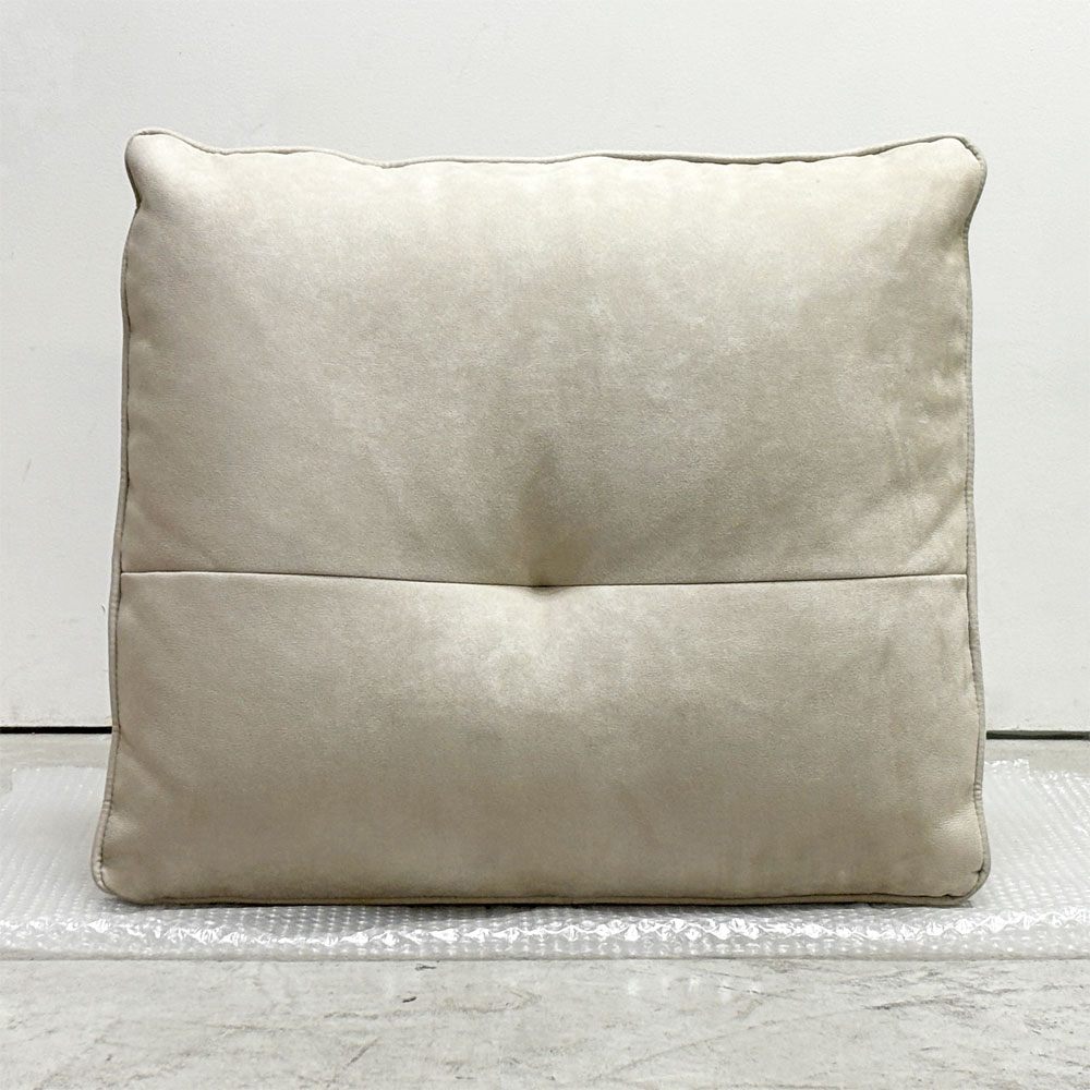 リラックスフォーム RELAX FORM アルフレード ALFREDO ソファ 背クッション 置き型クッション ベージュ系 レザーテックス 関家具 ハイタイプ H52cm 展示品  ●