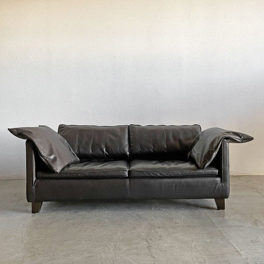 アクタス ACTUS ファイブバイファイブ five by five レット LETTE 2.5シーターソファ W176cm 本革 ダークブラウンレザー 廃番 〓