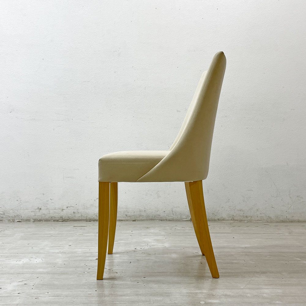 イデー IDEE アミチェア AMI CHAIR ダイニングチェア 1pソファ ラムース生地 アイボリー ●