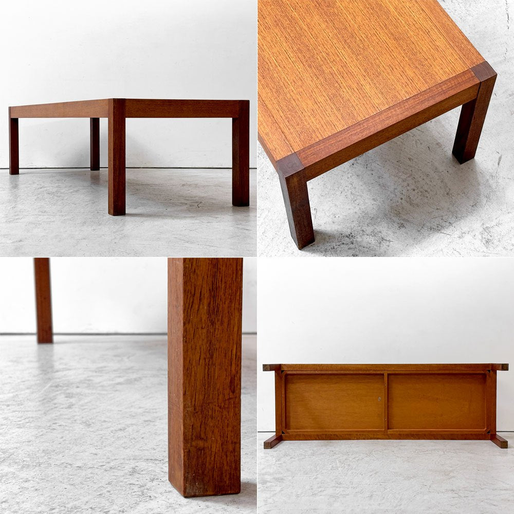 ジャクソンファニチャー Jackson Furniture チーク材 ビンテージローテーブル コーヒーテーブル 長方形 アメリカ ●