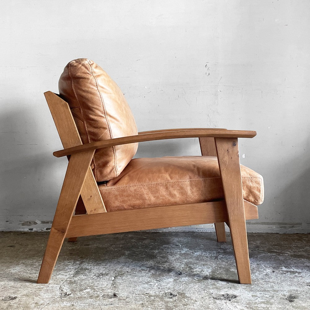 ドアーズリビングプロダクツ DOORS LIVING PRODUCTS ボシー ソファ BOTHY Sofa 1P オーク材 2020年 期間限定オーダー 本革 ブラウン アーバンリサーチ ■
