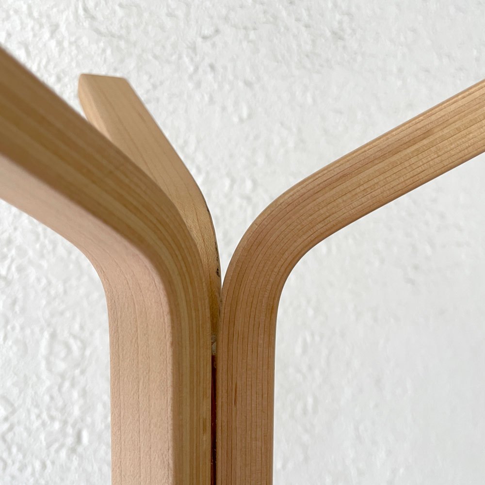 北欧スタイル ビーチ材 ハンガーラック コートハンガー プライウッド 高さ150cm ナチュラルモダン ◇