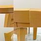カリガリス Calligaris ダイニングチェア ハイバック ビーチ材 編み込み ファブリック ナチュラルモダン イタリア ●
