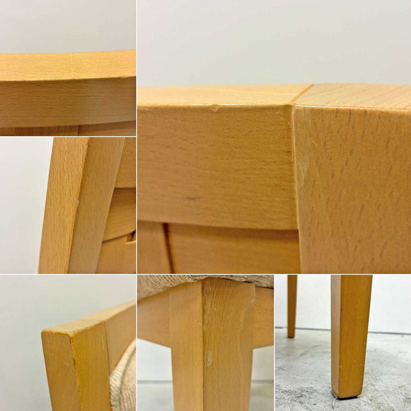 カリガリス Calligaris ダイニングチェア ハイバック ビーチ材 編み込み ファブリック ナチュラルモダン イタリア ●