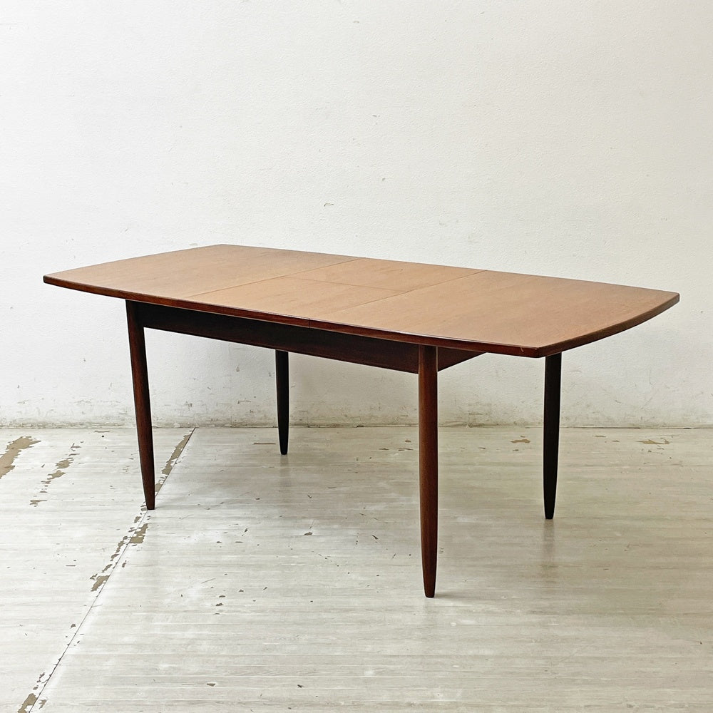 ビンテージ Vintage チーク材 エクステンションテーブル ダイニングテーブル 伸長式 W132-179cm 北欧スタイル ミッドセンチュリー ●