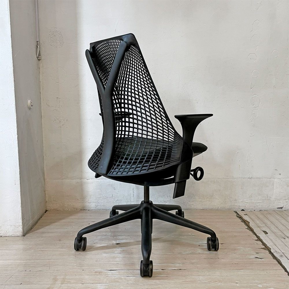 ハーマンミラー Herman Miller セイルチェア SAYL Chair デスクチェア 旧モデル イヴ・ベアール ブラック 2013年製 モダンデザイン ★