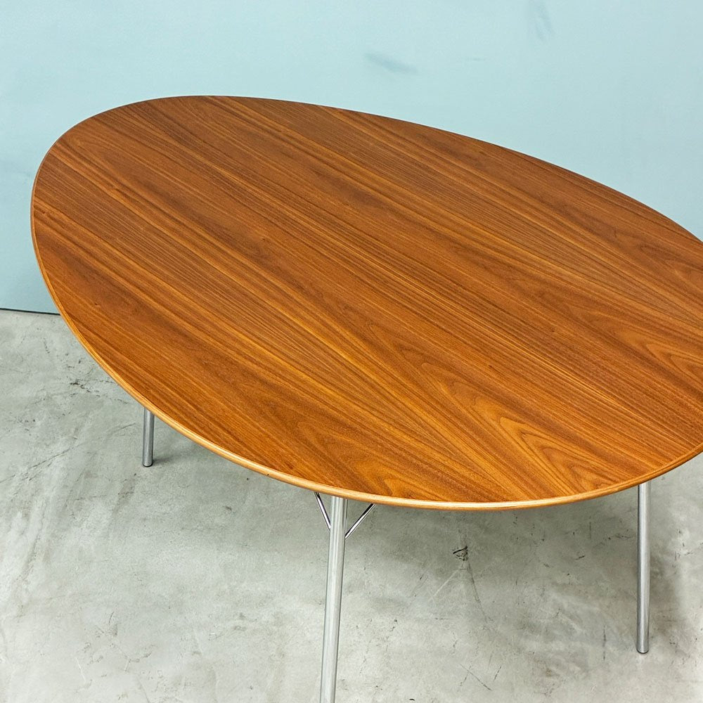 フリッツハンセン Fritz Hansen エッグテーブル EGG ダイニングテーブル 3603 ウォールナット 115cm アルネ・ヤコブセン 美品 ◎