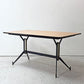 ザ・コンランショップ THE CONRAN SHOP ビンテージアイアンレッグ ダイニングテーブル W150cm 真鍮 高さ調整アジャスター付き ビュッフェテーブル カフェ ビストロ  ●