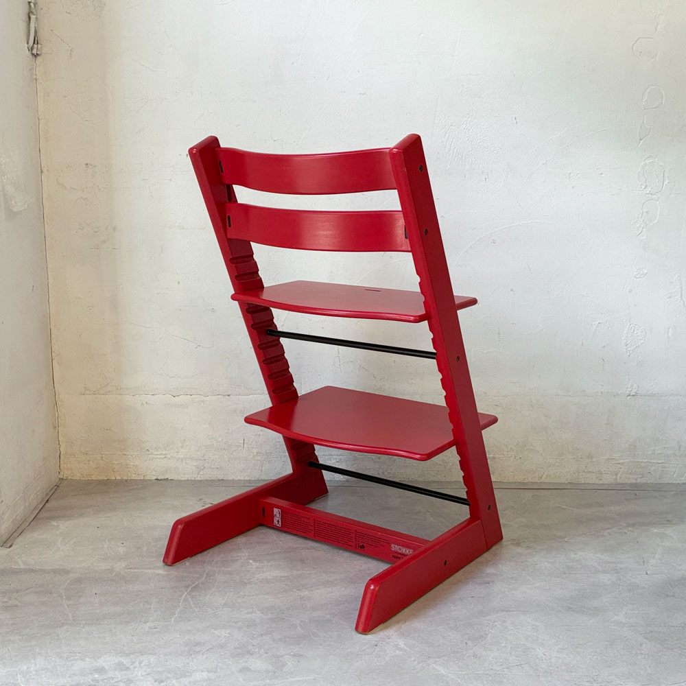 ストッケ STOKKE トリップトラップ TRIPP TRAPP ベビーチェア キッズチェア S/N3～ レッド  赤 ノルウェー 北欧家具★