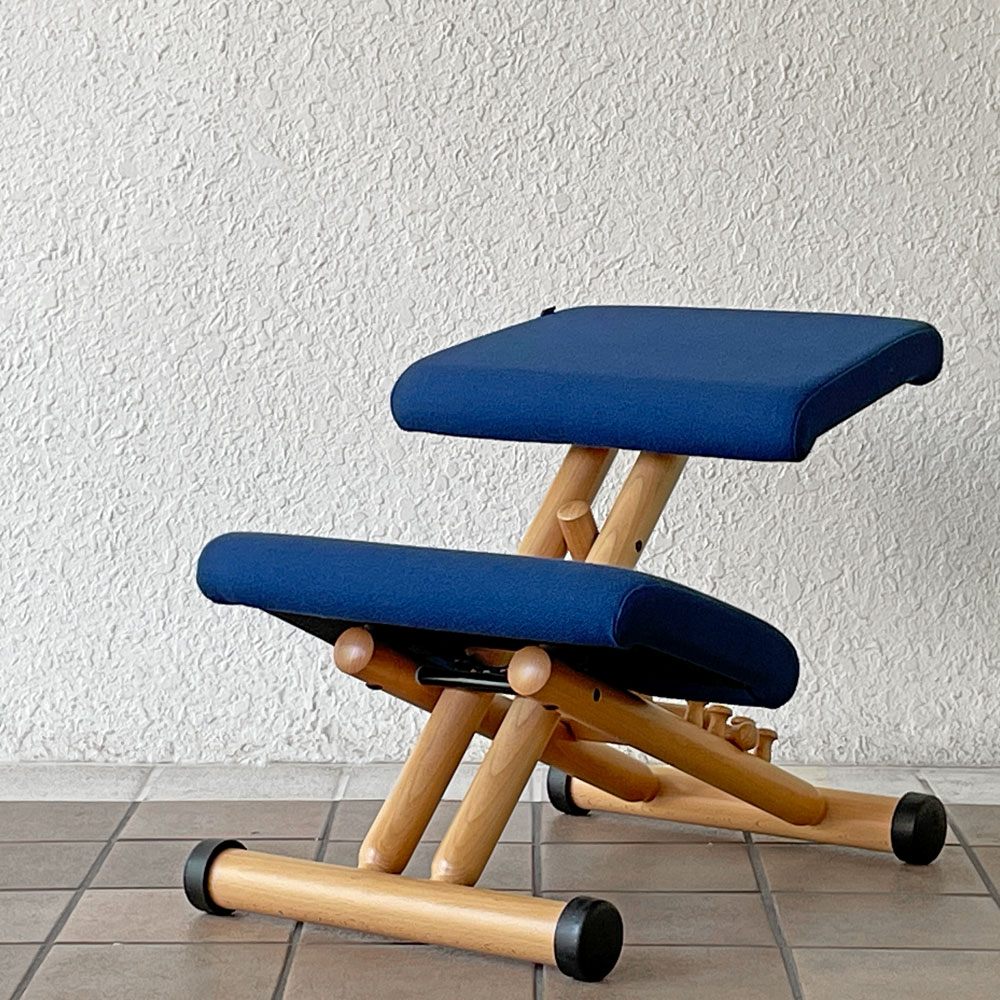 ストッケ STOKKE ヴァリエ VARIER マルチバランス MULTI バランスチェア ブルー 学習椅子 北欧家具 ◇