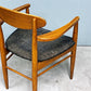 アクメファニチャー ACME Furniture トラッセル アームチェア TRESTLES ARM CHAIR ダイニングチェア ウォールナット ファブリックシート USビンテージスタイル 現状品 B ◎