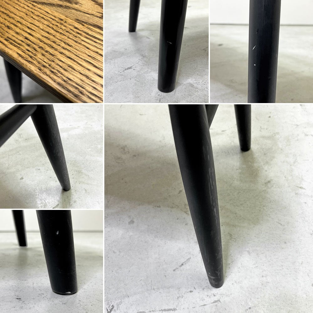 モモナチュラル MOMO Natural ベンチ SB BENCH オーク無垢材 ミディアムオイル塗装 2人掛け W110cm 板座 座繰り ●