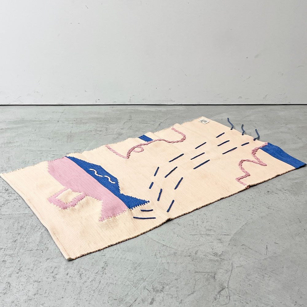 イデー IDEE グール GUR ラグ Laura Riedo 70×120 コットン ポルトガル製 定価 ￥38,500- ●