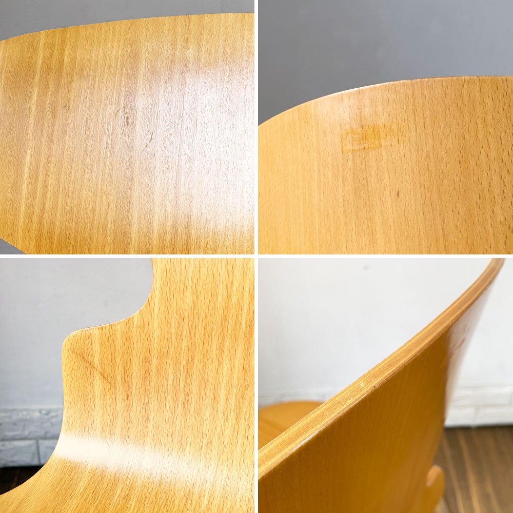 フリッツハンセン Fritz Hansen 3101 アリンコチェア アントチェア 4本脚 ナチュラルビーチ ラッカー仕上げ フェルトグライズ アルネ・ヤコブセン C ◎