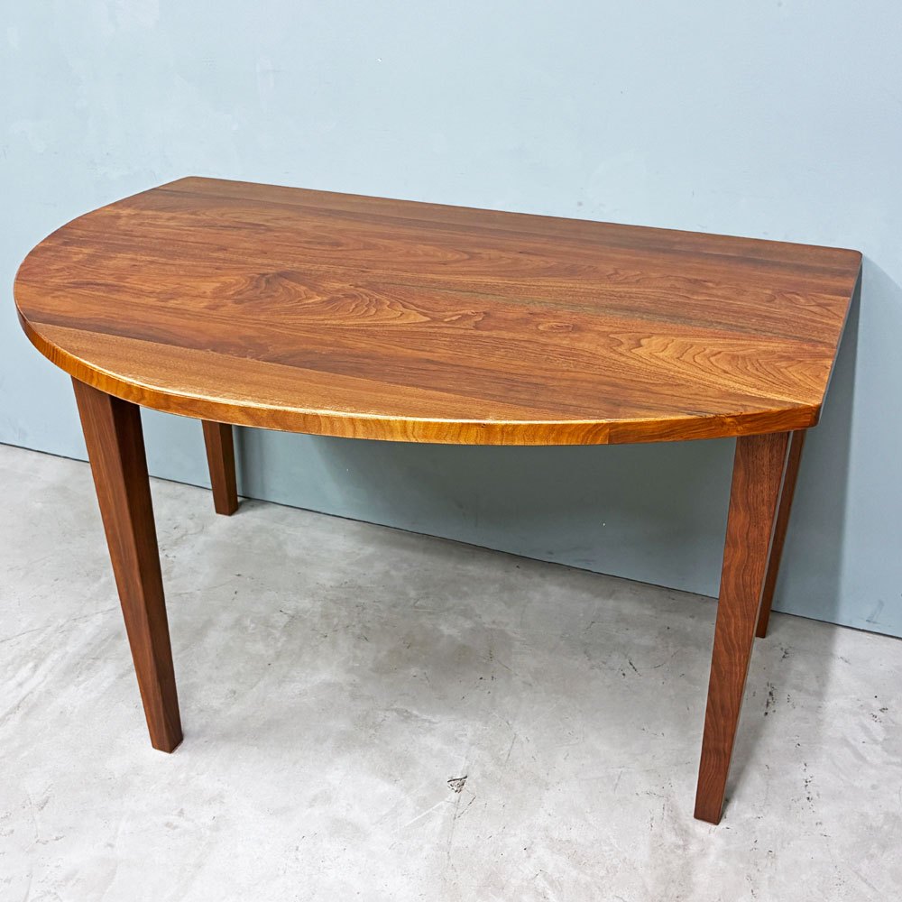 フジシ FUJISHI エーステージ Astage 変形ダイニングテーブル R天板 ウォールナット無垢材 iMAオリジナル W125cm ◎