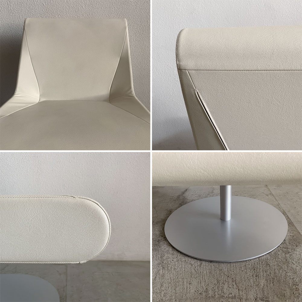 カッシーナイクスシー Cassina ixc. ブーメラン プリュス ラウンジ スウィベル チェア BOOMERANG PLUS グエナエル・ニコラ 希少廃番モデル 38.5～40.7万円の品 C 〓