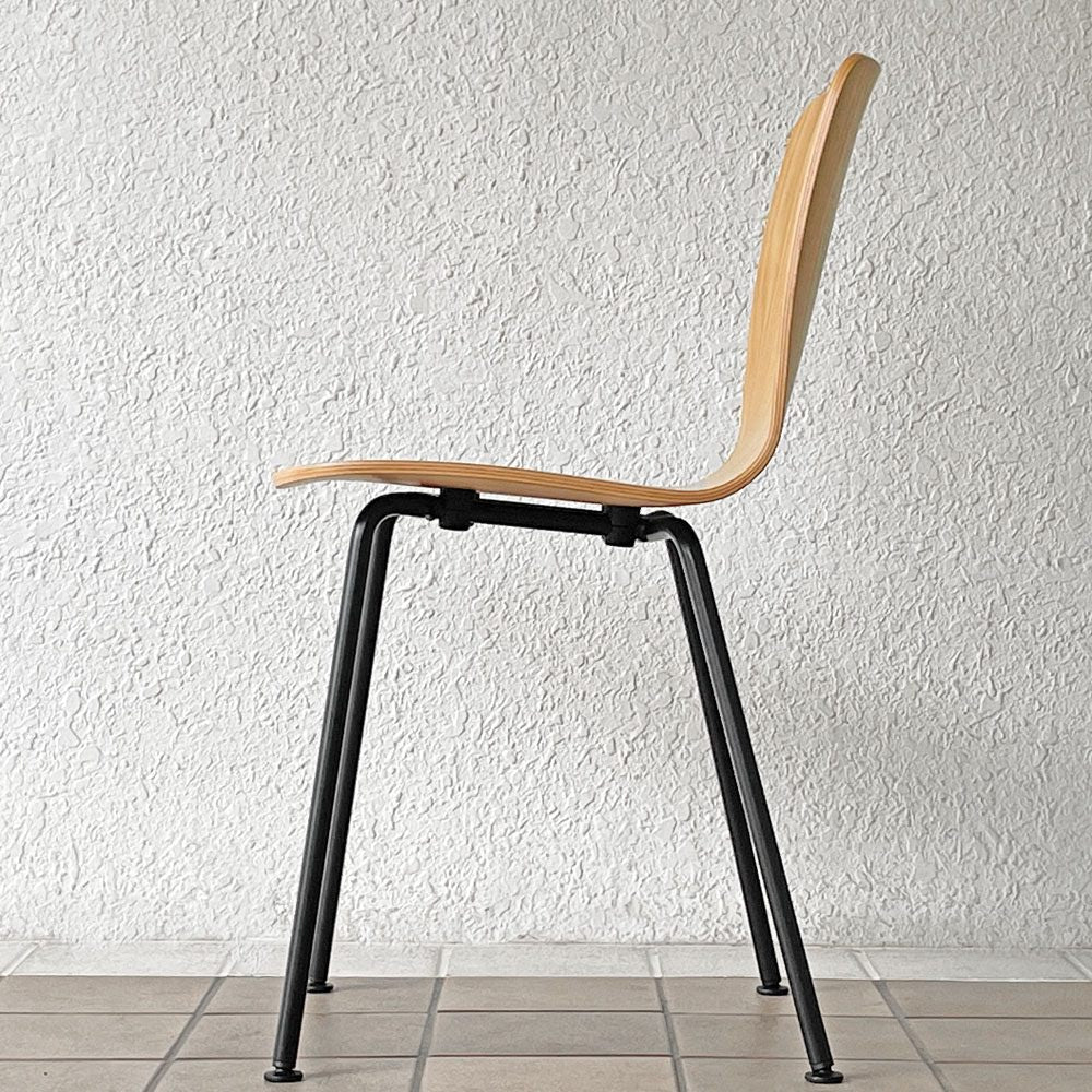 ヴィトラ vitra ハルプライチューブ HAL Ply Tube サイドチェア ダイニングチェア ジャスパー・モリソン ライトオーク ベーシックダーク 定価80,300円◇