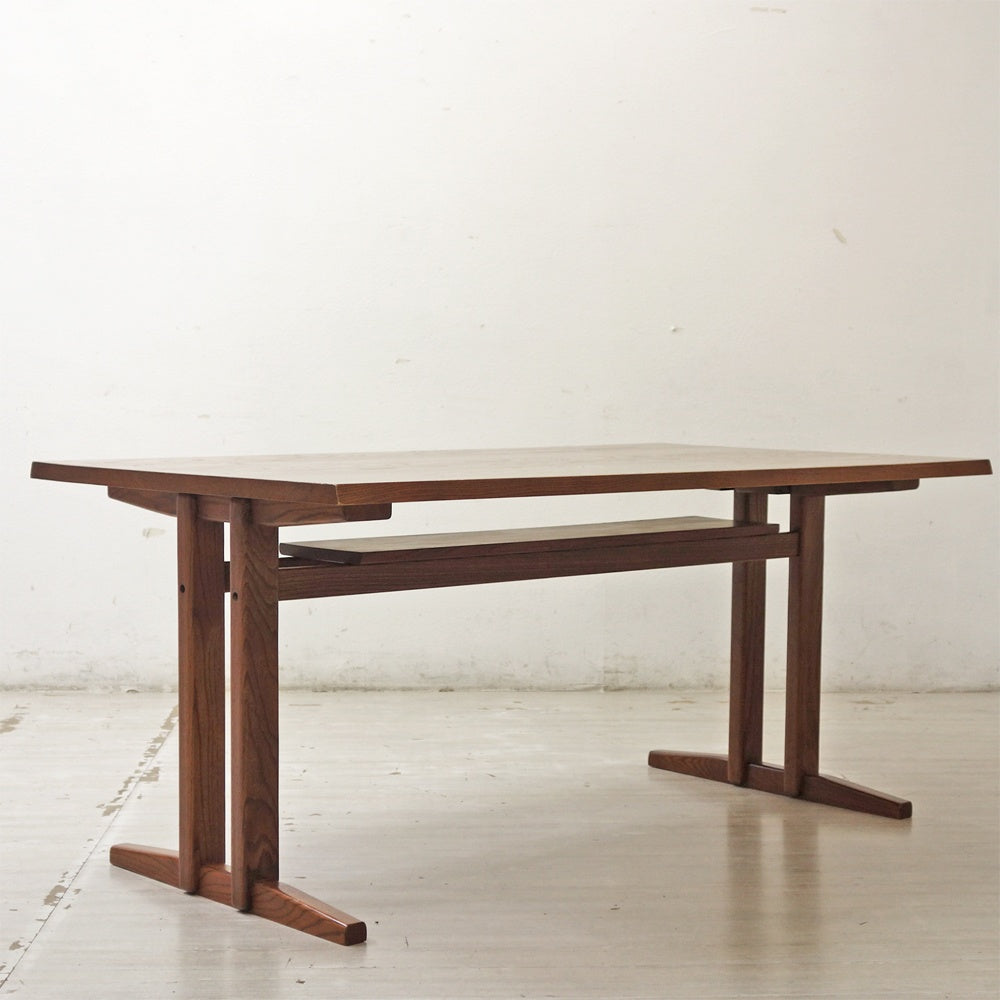 エーフラット a.flat モク ダイニングテーブル アッシュ無垢材 W150×D85×H67cm リビングダイニング 廃番モデル アジアンモダン ●