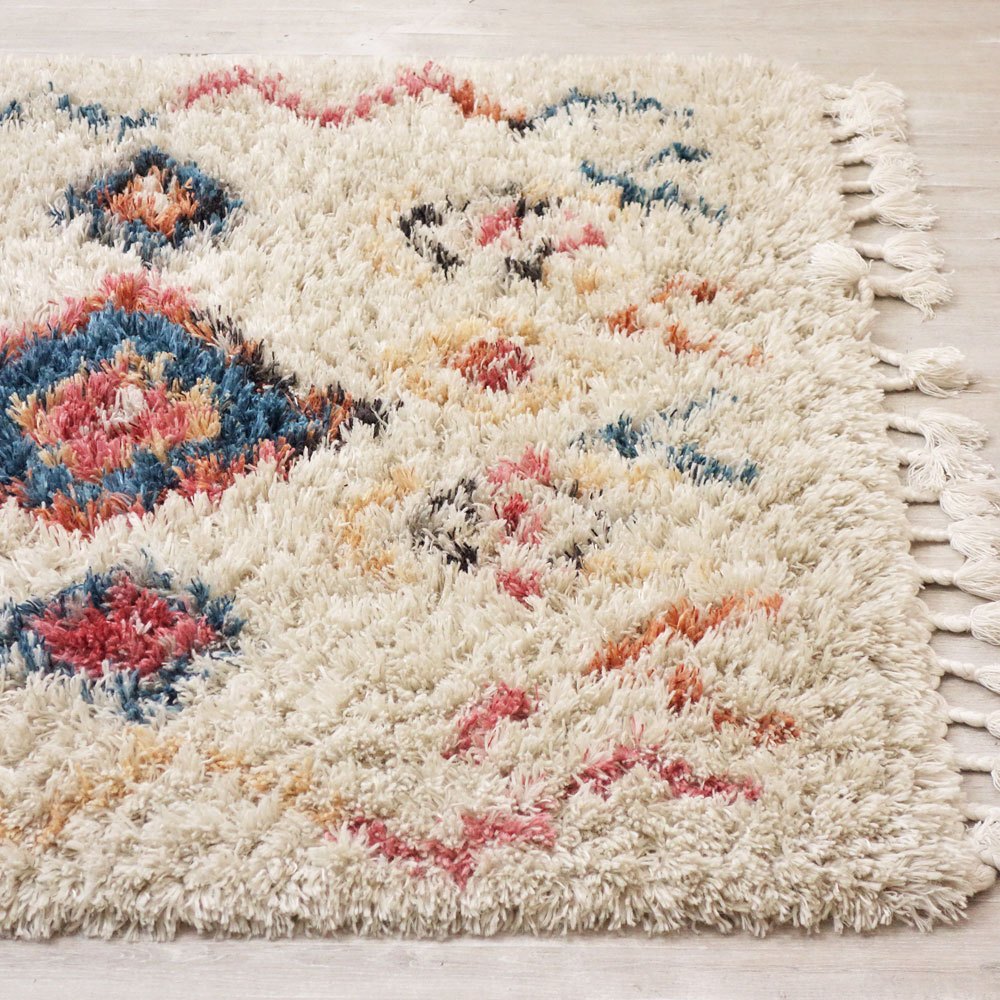 かなでもの KANADEMONO ラグマット Playful Diamond Azilal Rug 121x189cm ●