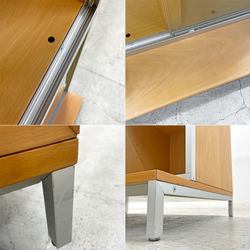カッシーナイクスシー Cassina ixc. モダン MODERN システムガラスキャビネット2段+システムローボード M ピエロ・リッソーニ 〓