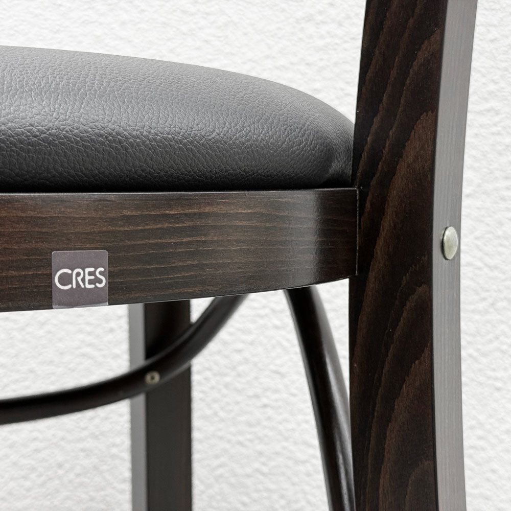 クレス CRES リカータ LICATA カウンターチェア ハイチェア 合皮 張座 座面高79cm 美品 〓