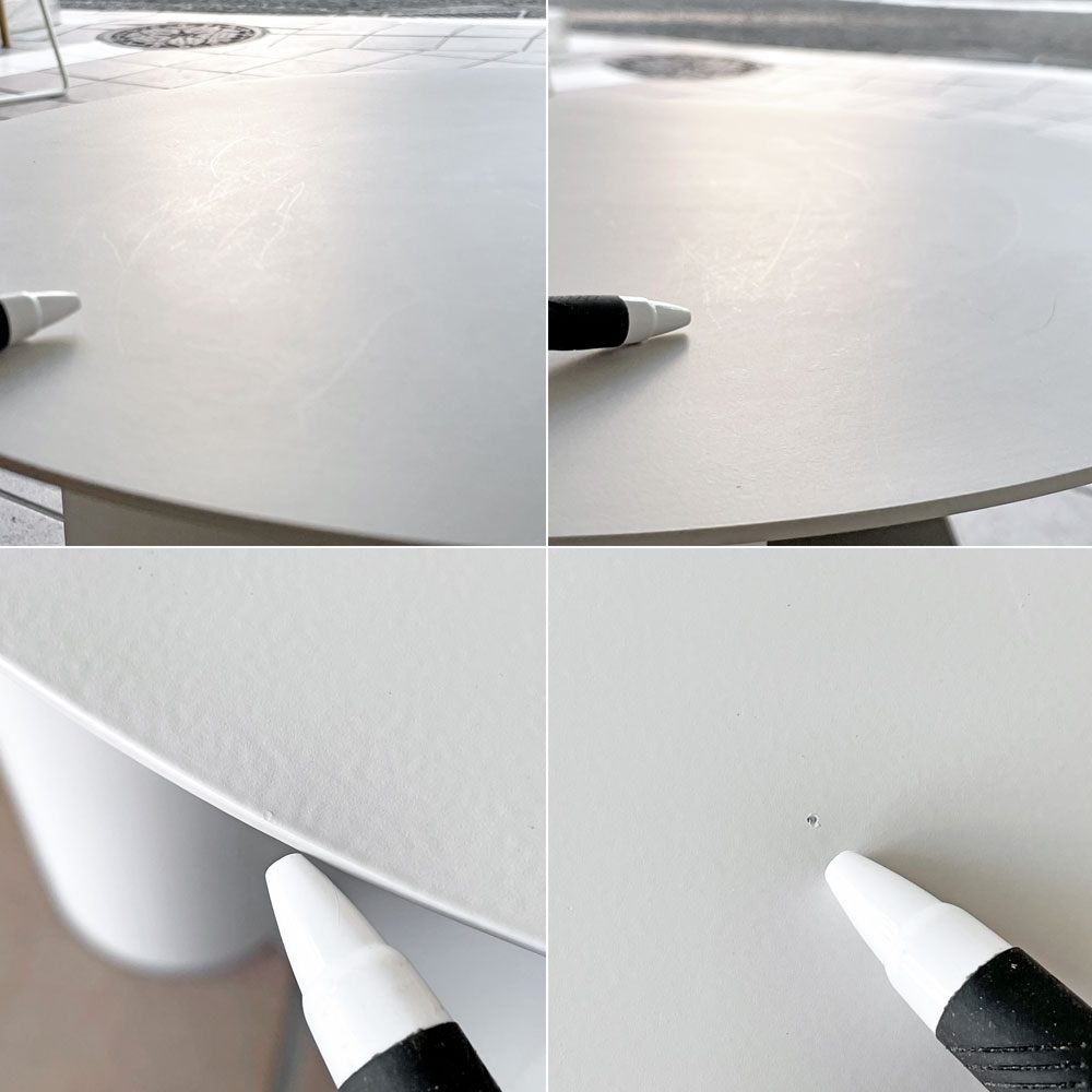 ウッド WOUD セントラムサイドテーブル SENTRUM SIDE TABLE ラウンド マガジンラック Φ40cm スチール ホワイト 北欧 デンマーク ◇