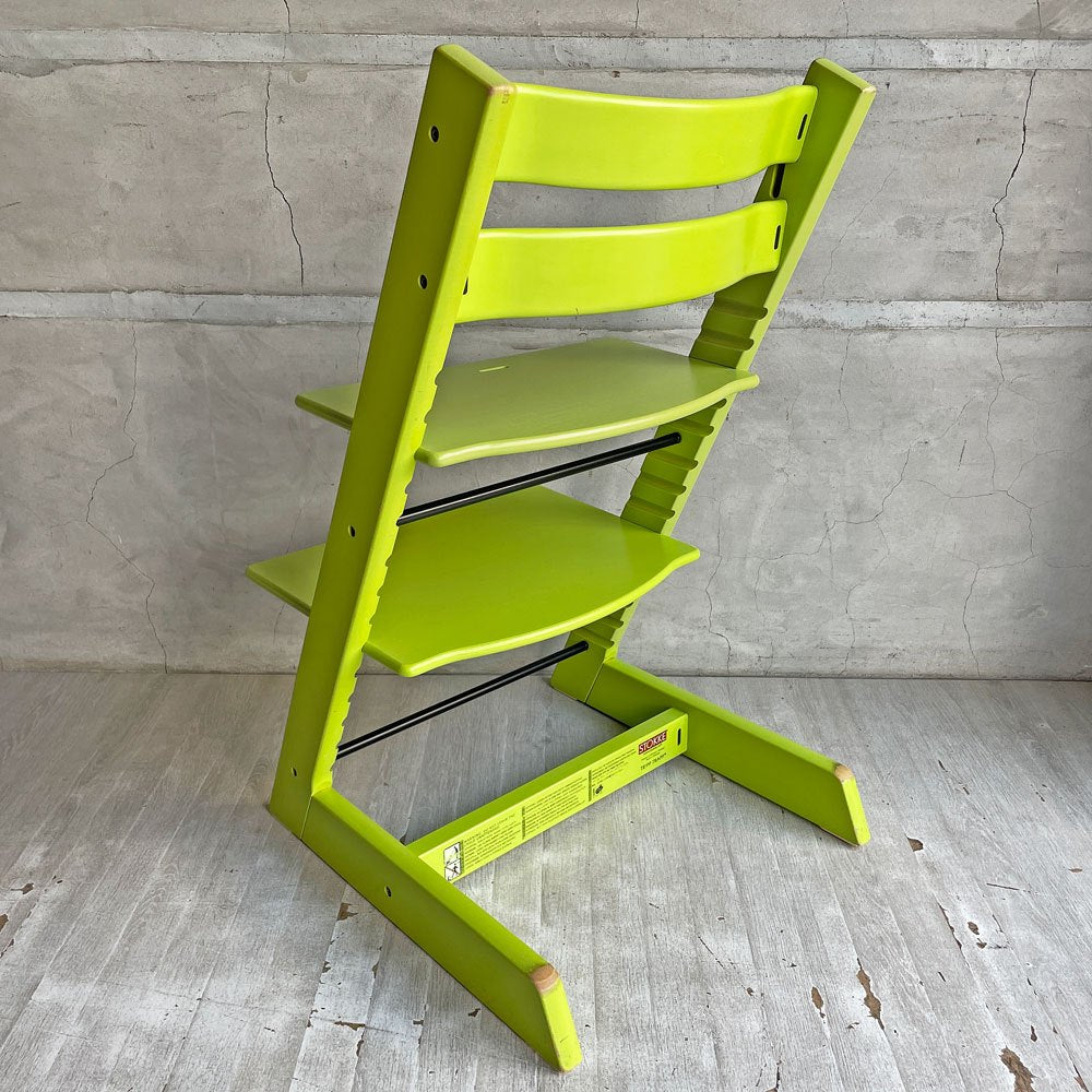 ストッケ STOKKE トリップトラップ TRIPP TRAPP ベビーチェア キッズチェア ライムグリーン S/N4～ ノルウェー 北欧家具 ♪