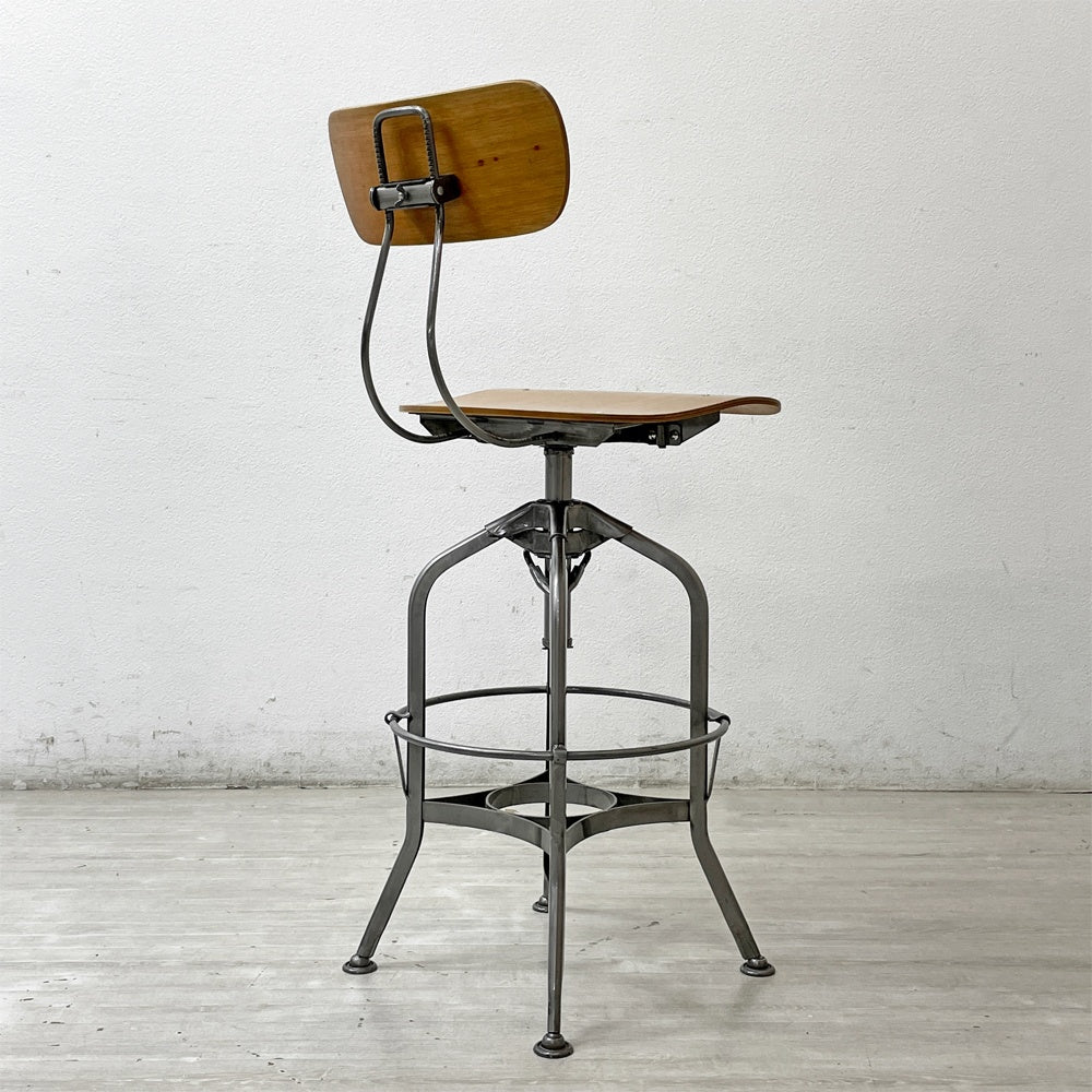 ノーザンオハイオインダストリアル Northern Ohio Industrial トレド ハイチェア TOLEDO スウィベル スツール 工業系 ●