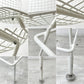 ノル Knoll Counter Height Stool カウンター ハイスツール ワイヤーチェア ホワイト ハリー・ベルトイア ミッドセンチュリー シートパッド付き ビンテージ ●