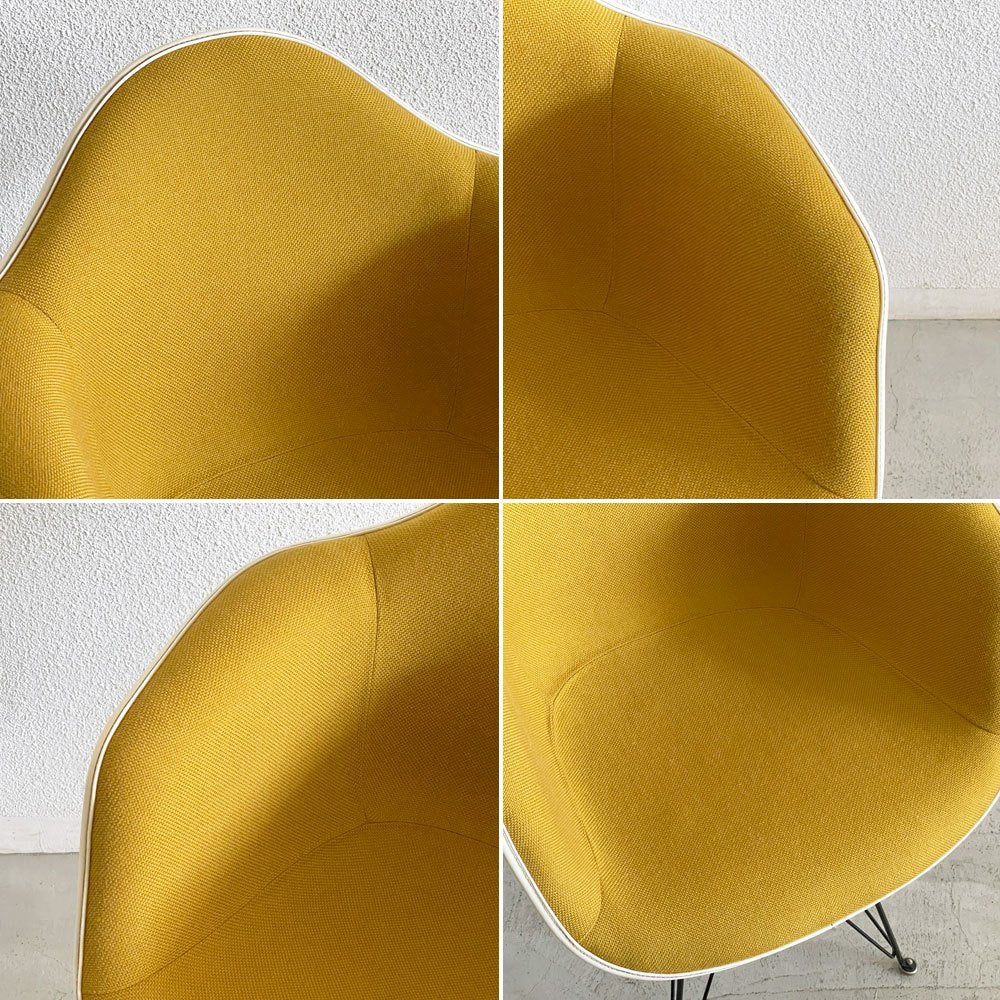 ハーマンミラー Herman Miller MFS製 アームシェルチェア FRP アプホルスター エッフェルベース ミッドセンチュリー イームズ ビンテージ 現状品 ◇