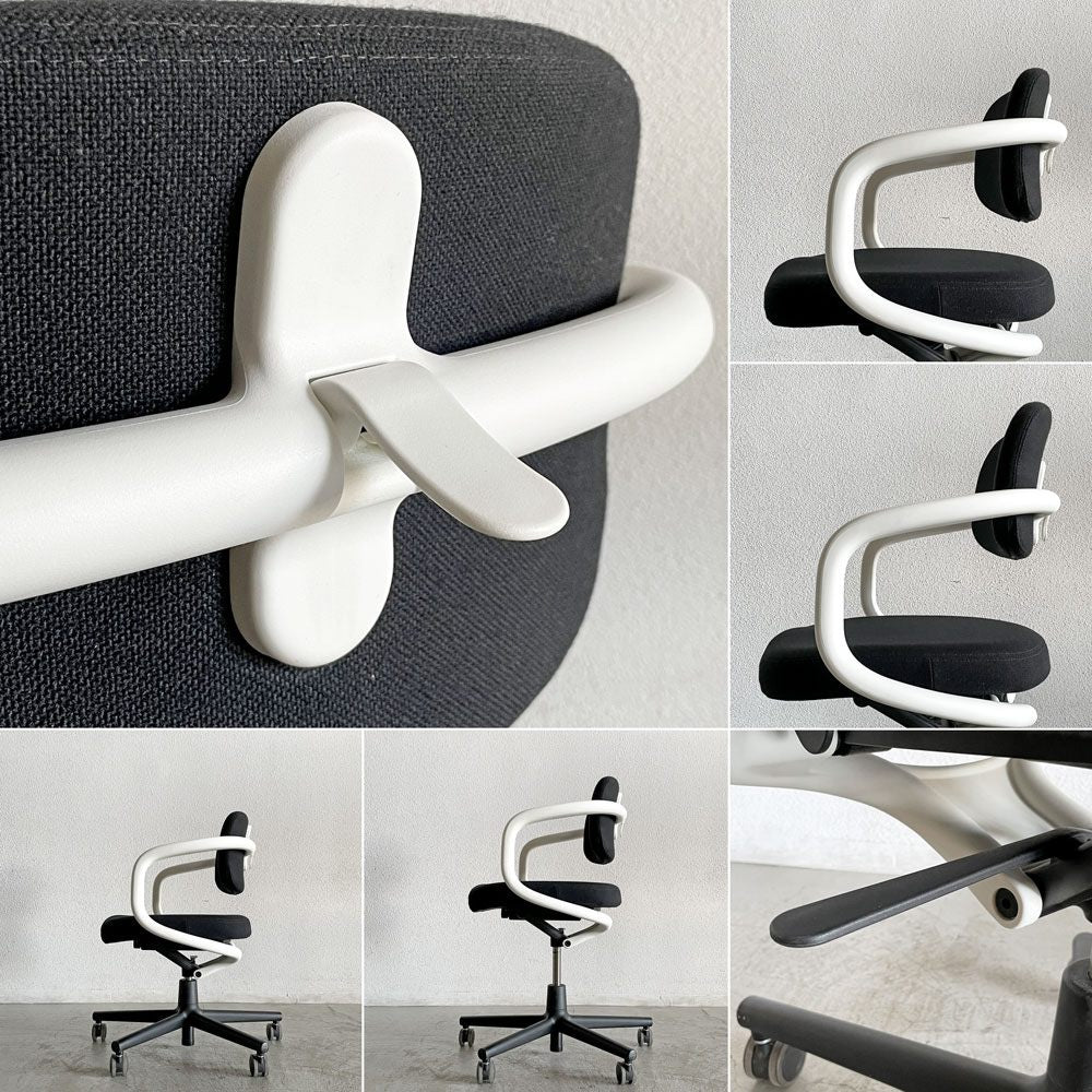 ヴィトラ Vitra オールスター Allstar オフィスチェア デスクチェア ホワイト×ブラック コンスタンチン・グルチッチ 定価￥163,900- 〓