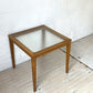 トラックファニチャー TRUCK FURNITURE GT SIDE TABLE サイドテーブル コーヒーテーブル ナラ無垢材 ガラス天板 定価￥53.900- ★