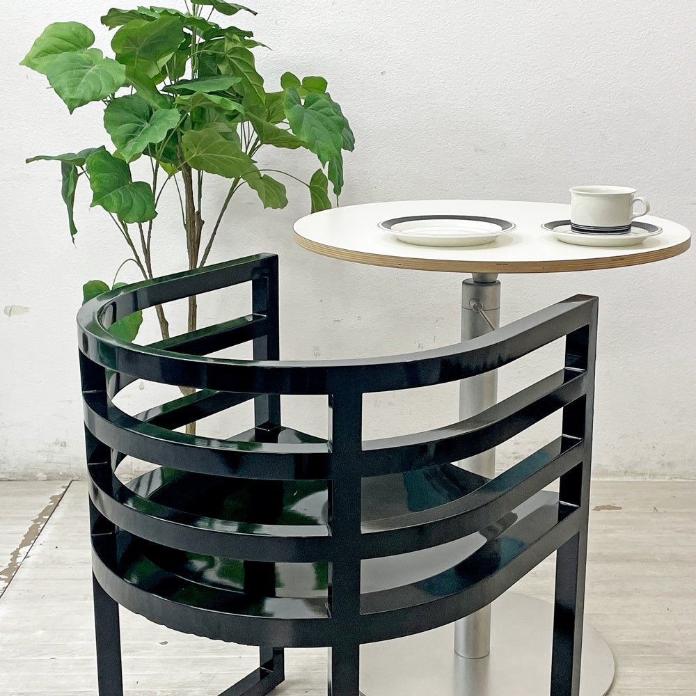 ノル Knoll アームチェア No.810 ブラック リチャード・マイヤー デザイン Richard Meier ●