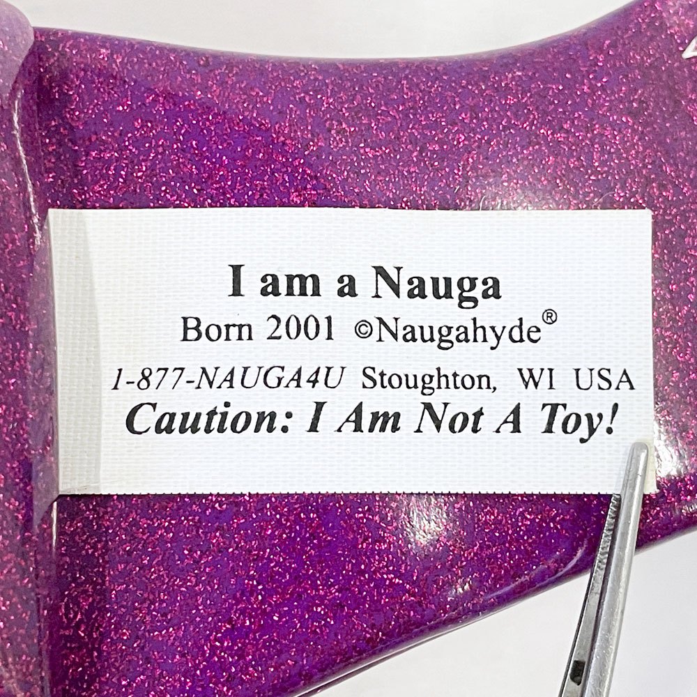 ナウガハイド Naugahyde ナウガモンスター Sサイズ メタリックパープル ラメ アメリカ ユニロイヤル社 US版復刻 ◇