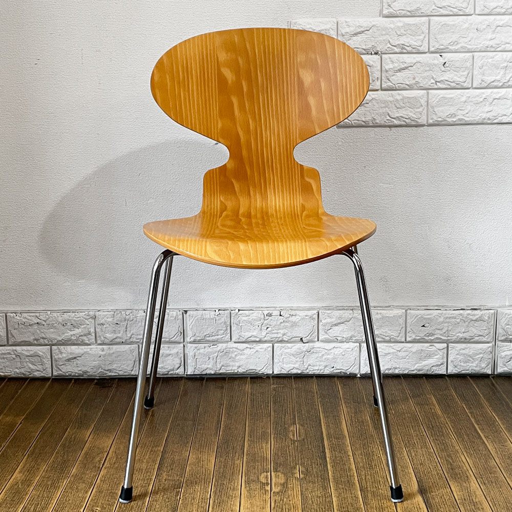 フリッツハンセン Fritz Hansen 3101 アリンコチェア アントチェア 4本脚 ナチュラルビーチ ラッカー仕上げ フェルトグライズ アルネ・ヤコブセン A ◎