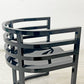 ノル Knoll アームチェア No.810 ブラック リチャード・マイヤー デザイン Richard Meier ●