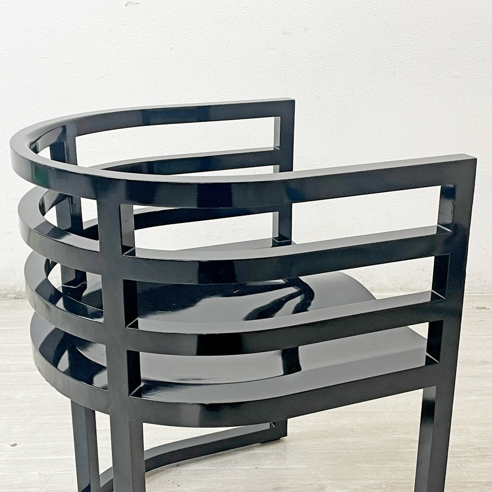 ノル Knoll アームチェア No.810 ブラック リチャード・マイヤー デザイン Richard Meier ●