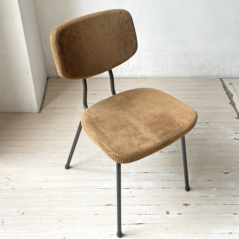 トラックファニチャー TRUCK FURNITURE スット ダイニングチェア SUTTO DINING CHAIR 張地 コーデュロイ×スチールフレーム インダストリアル 定価¥59,180- ★