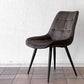 かなでもの Kanademono Elegant Velvet Box Stitch Chair ダイニングチェア ベロア ダークグレー B ◇
