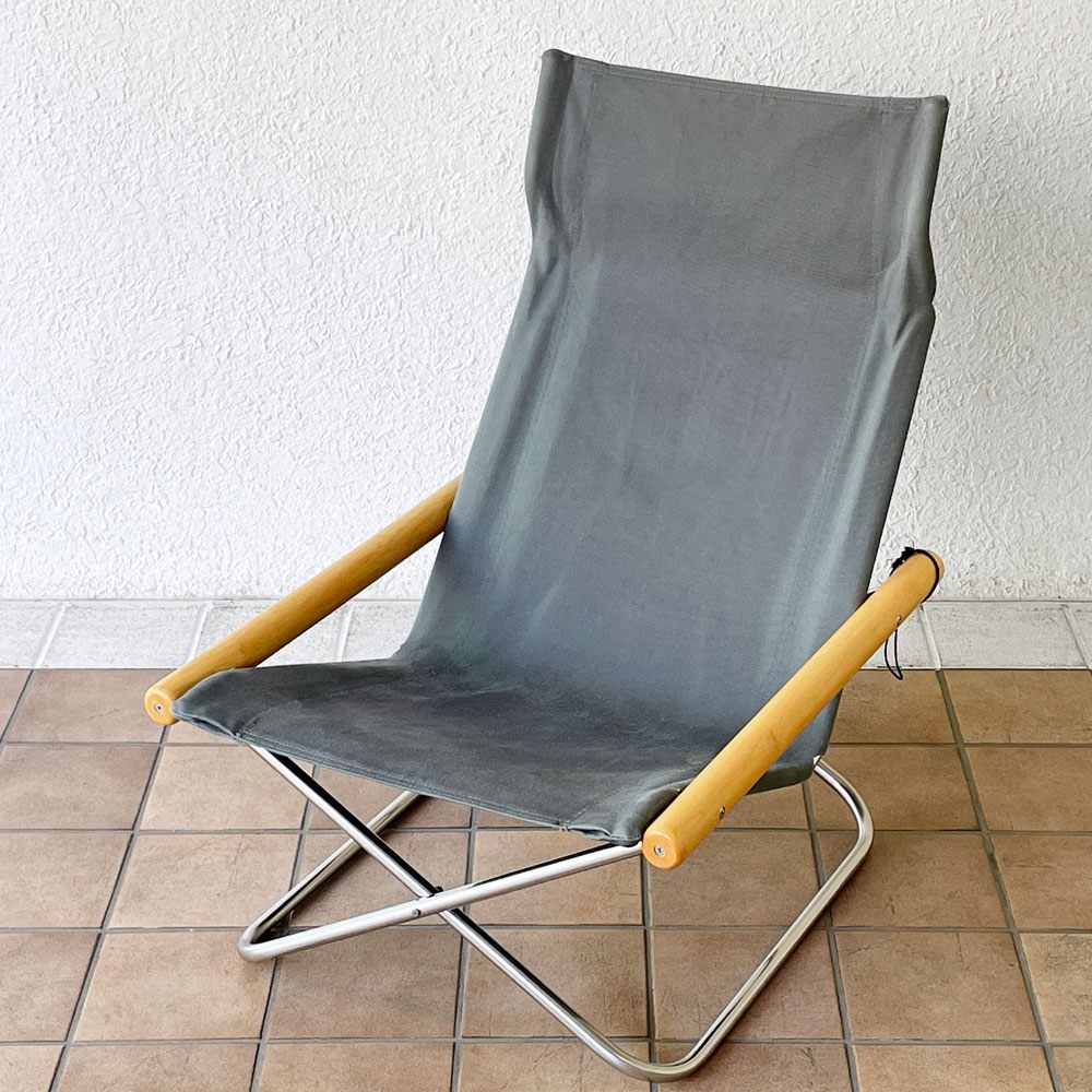 ニーチェア エックス Ny chair X フォールディングチェア グレー 折畳チェア 新居 猛 MoMA ◇