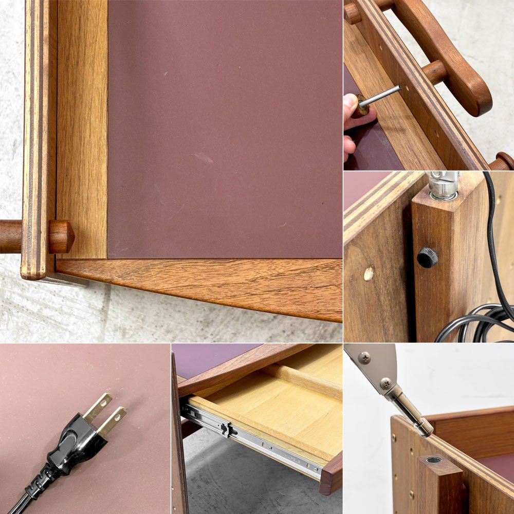 フォルミオプラス Formio+ KF-01 デスク 勉強机 KF-15 デスクライト ドロワー付き ウォールナット材 受注生産モデル 阿久津雄一 デンマーク ●